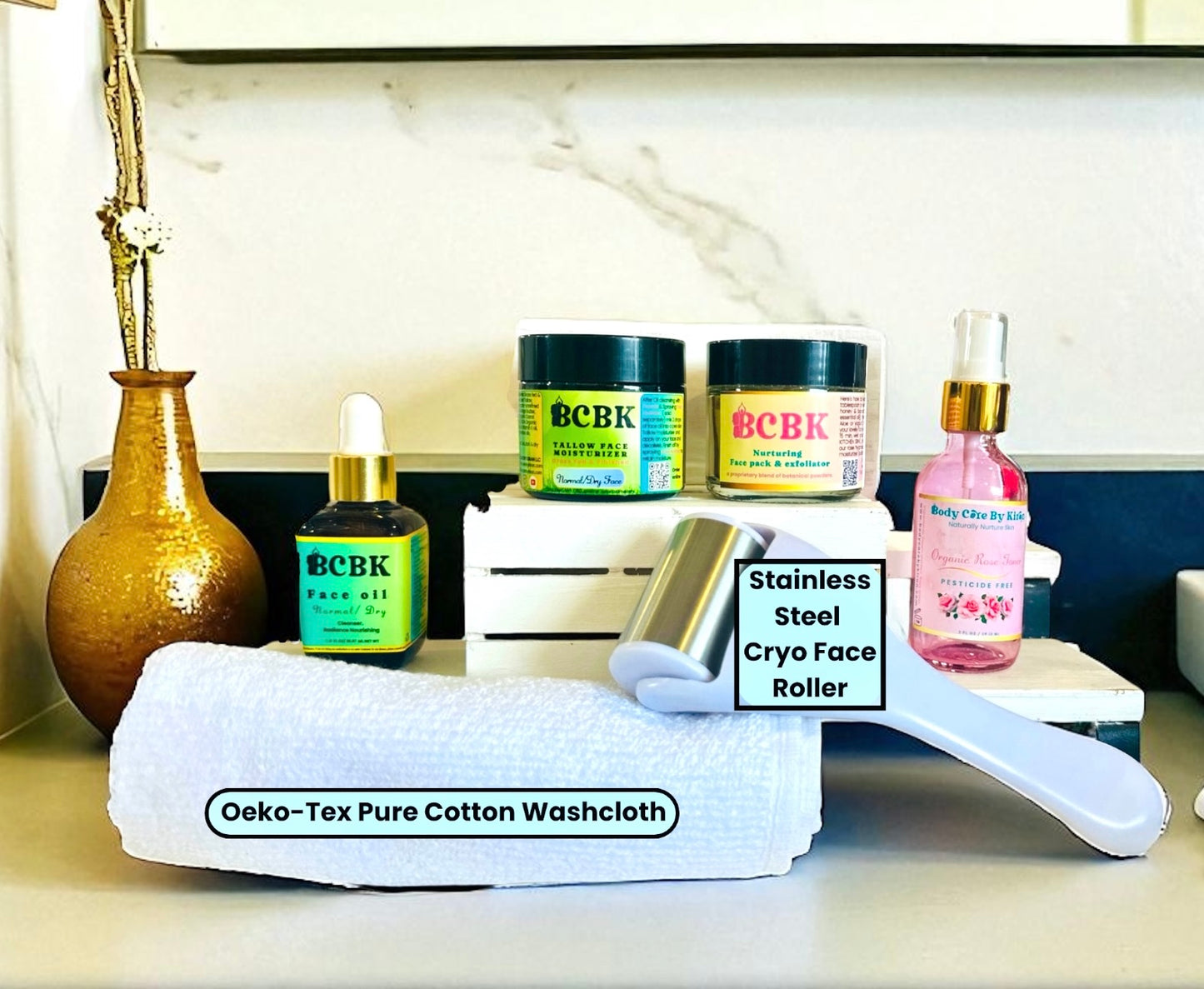 Starter Face Care Bundle – Normal to Dry Skin | Body Care by Kiran (BCBK)