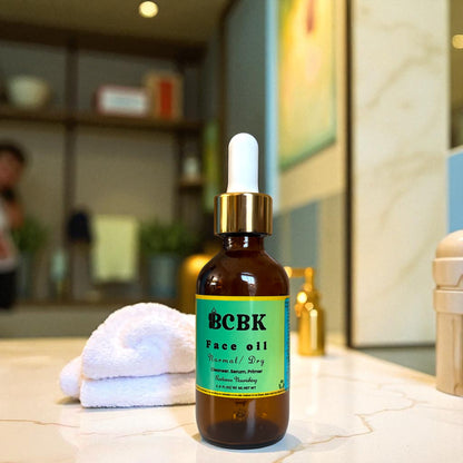 Normal | Dry Face Oil – Cleanser, Serum & Primer | Organic & Cold-Pressed Oil)