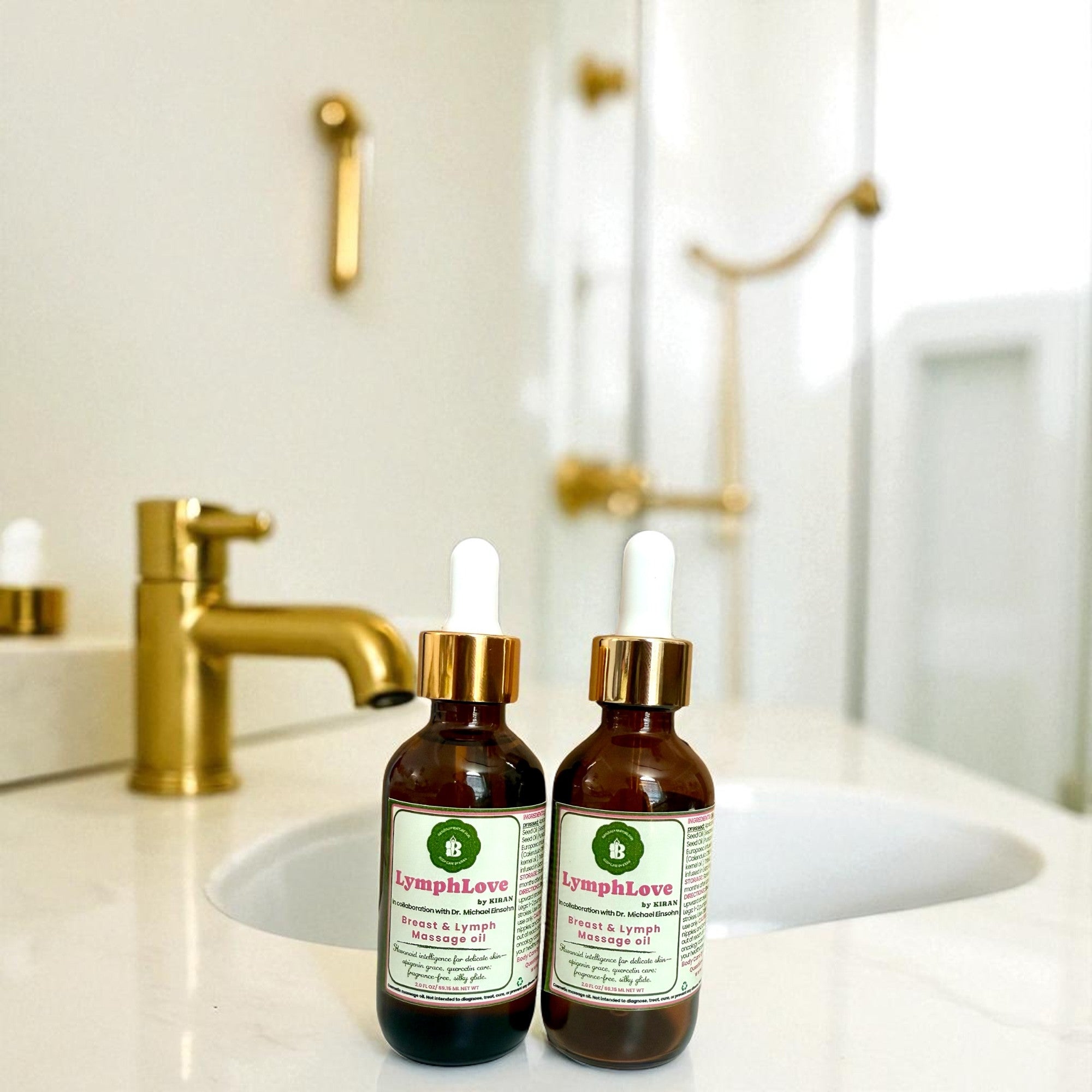 LymphLove by Kiran – Breast & Body Massage Oil – Body Care By Kiran
